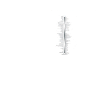 TA CC 3014 Silberkreuz mit Schatten - Karte: 185 mm x 230 mm (offen), Heißfolienprägung - Hülle: 120 mm x 191 mm, mit Seidenfutter