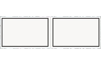 Bütten-Karten doppelt, schwarzer eingerückter Rand, 2 mm breit, Randdruck auf edlem Bütten-Papier mit glatter Oberfläche