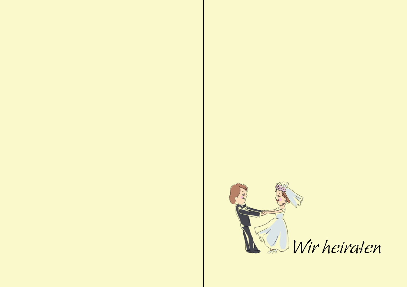 Hochzeit, Karte 12, Gestaltung 12, Schrift 12